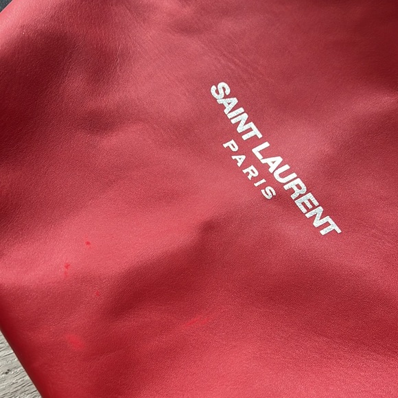 YSL Red Lambskin Teddy Medium Bag - Picture 2 of 7